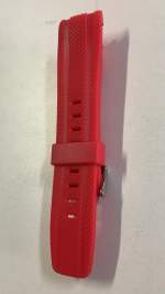 Pulseira silicone vermelha 80593/P4 24mm