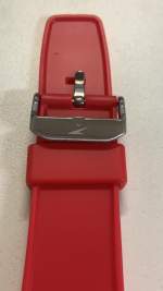 Pulseira silicone vermelha 80593/P4 24mm - Imagem 2