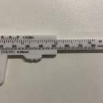 Paquímetro de plástico