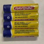 Pilha Rayovac  AAA conjunto com 4