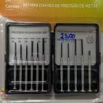 kit mini chaves de precisão de metal