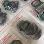 Borracha para Relógio 0.6mm do 12mm a 30mm (Kit com 10)