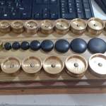 jogo de matriz em latão mais matrizes para colocação de vidro de acrílico