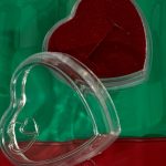 Caixa de Acrilico Coração para Anel (Unidade)